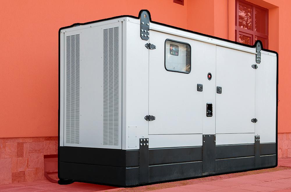 generator on side of building