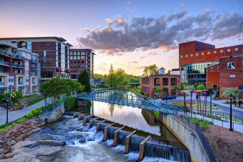 downtown Greenville, SC