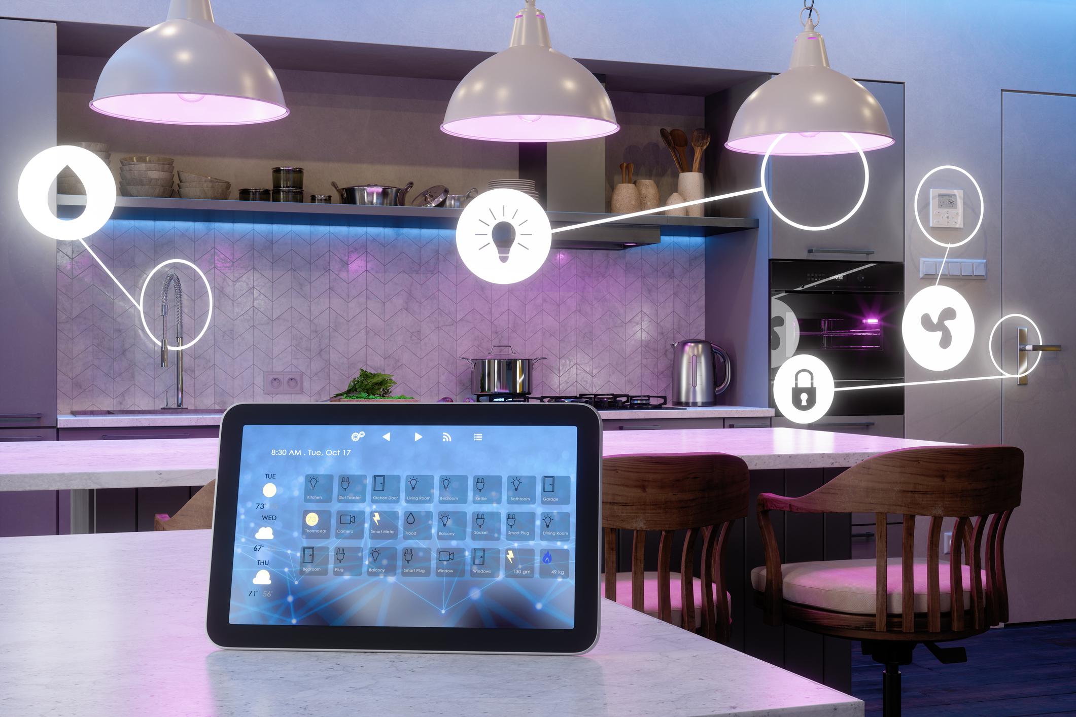 lighting control set up for daily living