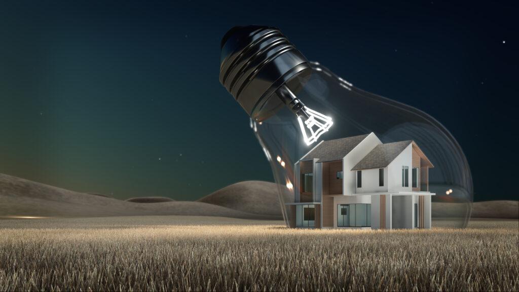 home inside light bulb