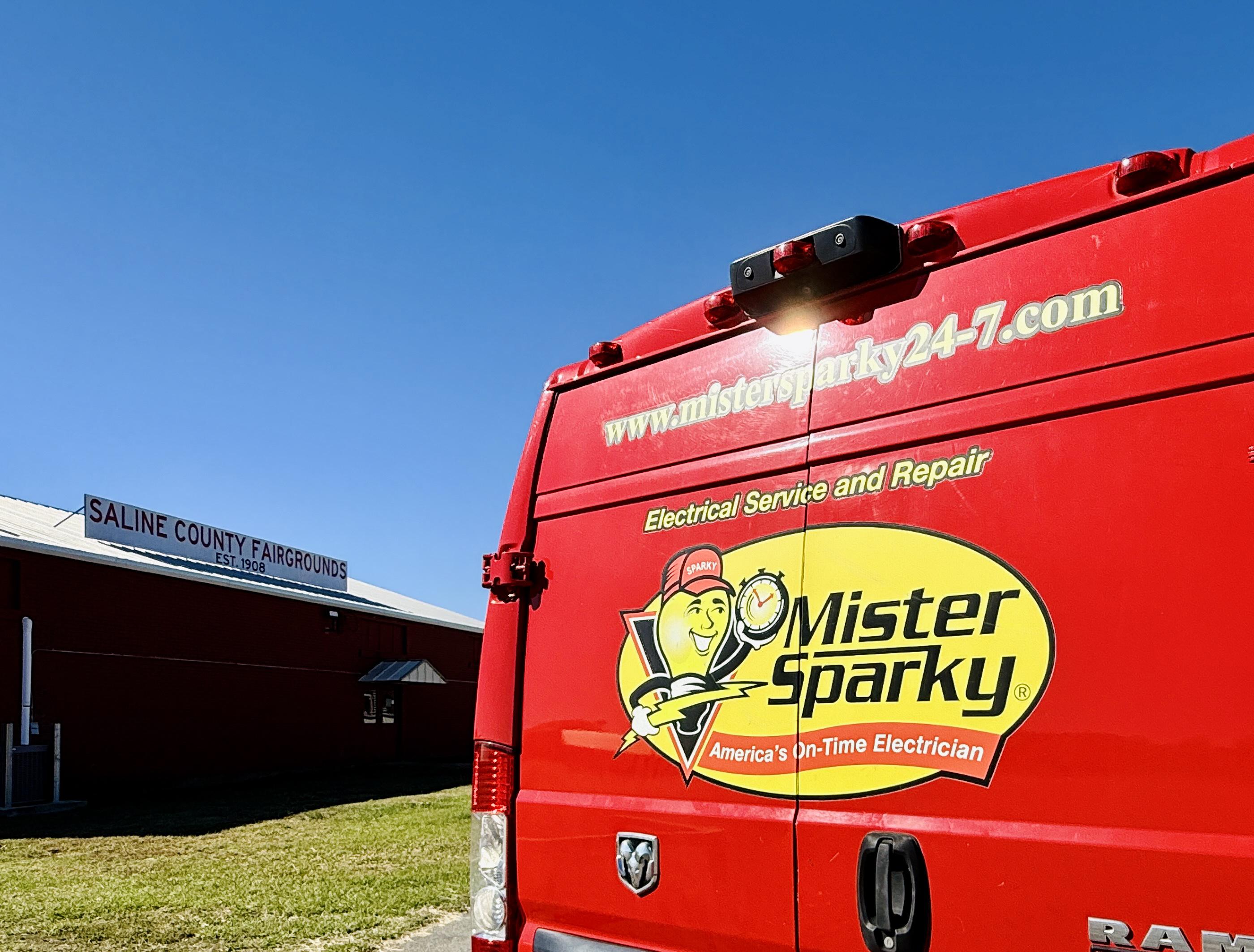 Red Mister Sparky Van in Saline County