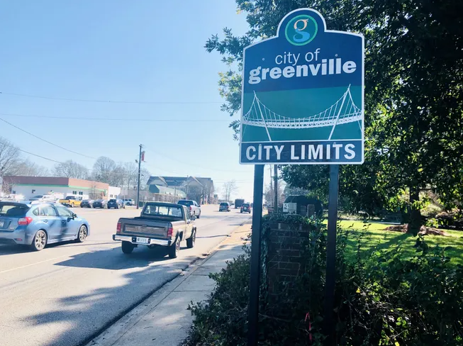 city of Greenville sign